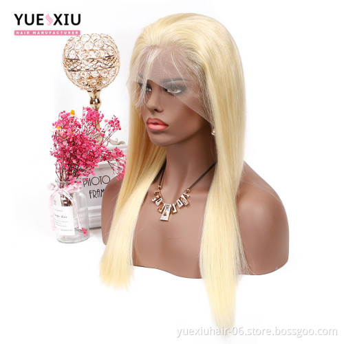 High quality  brazilian hair glueless 613 lace front wig human hair 613 straight wig lace front 613wig